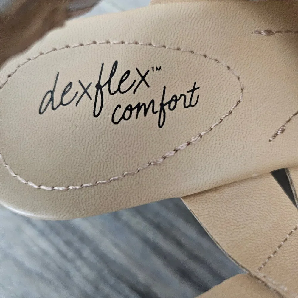 Dexflex Comfort Trance Blush Wedge Slingback Sandal